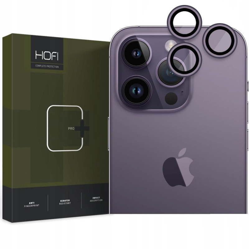 Ochranné sklo na objektiv fotoaparátu Hofi Camring Pro+ Apple iPhone 14 Pro/14 Pro Max - Deep Purple