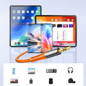 Orico AXRF kabel 3,5mm mini jack → 2× RCA 3 m oranžová
