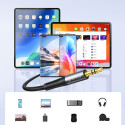 Kabel Orico AXRF mini jack 3,5 mm na 2× RCA 5 m - černý