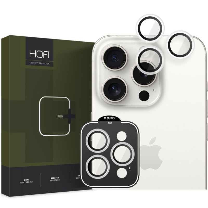 Ochranné sklo na objektiv fotoaparátu Hofi Camring Pro+ Apple iPhone 15 Pro / 15 Pro Max - čirý