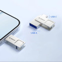 USB flash disk Orico U301 32GB USB-A/USB-C stříbrný