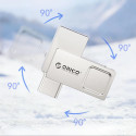 USB flash disk Orico U301 32GB USB-A/USB-C stříbrný