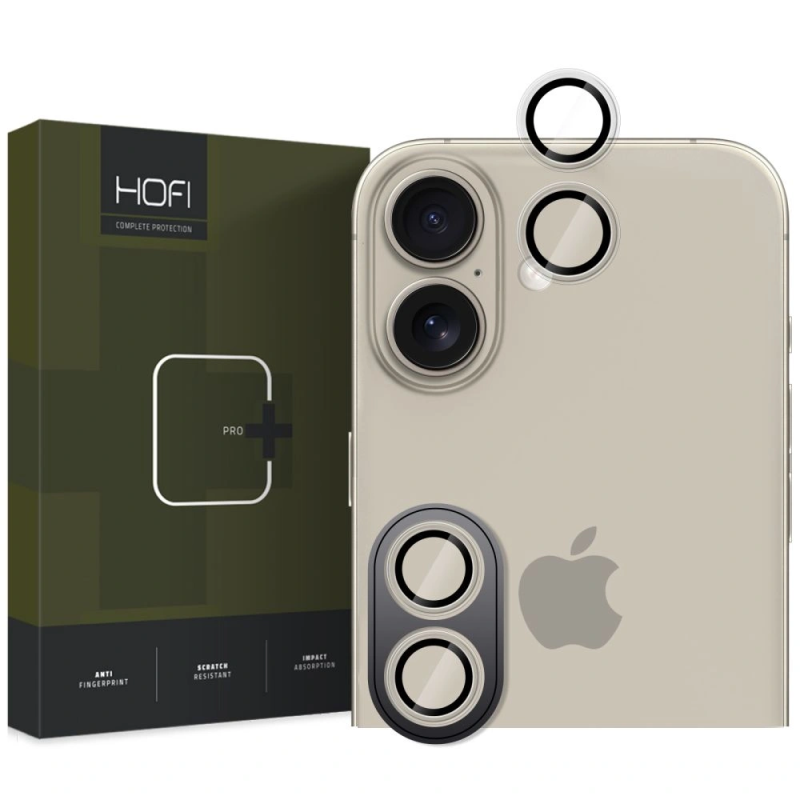 Ochranné sklo na objektiv fotoaparátu Hofi Camring Pro+ Apple iPhone 16 / 16 Plus - čirý