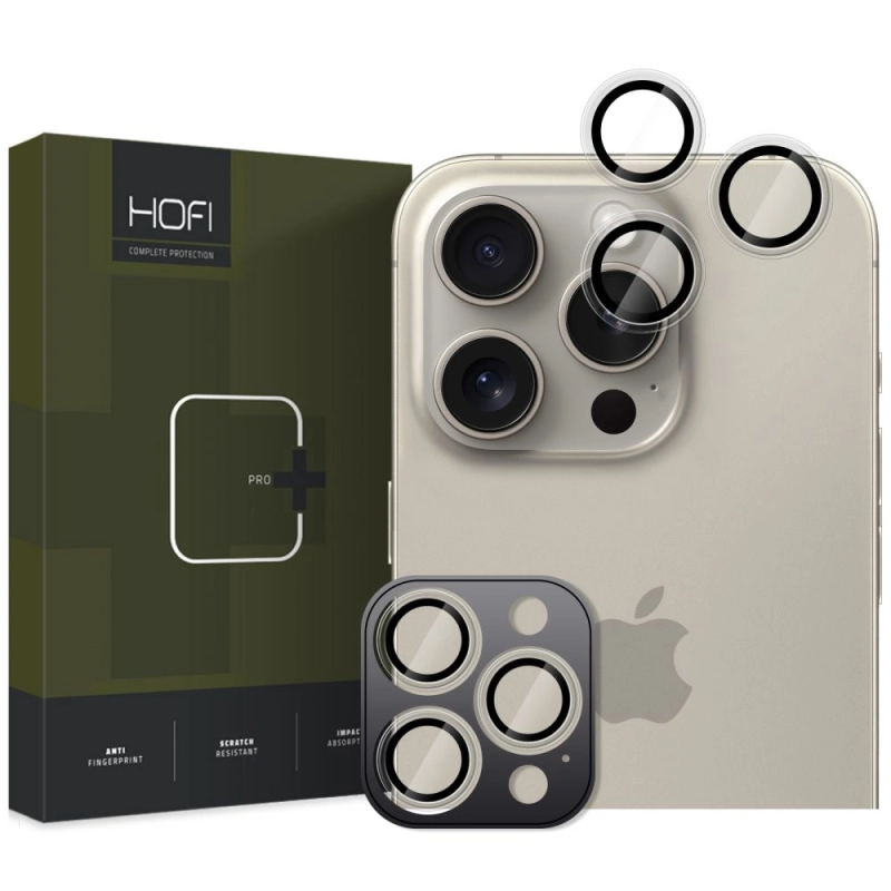 Ochranné sklo na objektiv fotoaparátu Hofi Camring Pro+ Apple iPhone 16 Pro / 16 Pro Max - čirý