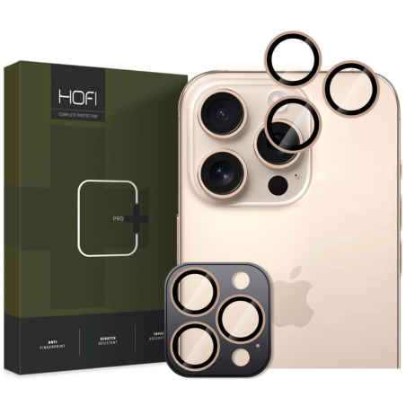 Ochranné sklo na objektiv fotoaparátu Hofi Camring Pro+ Apple iPhone 16 Pro / 16 Pro Max - Desert Titanium