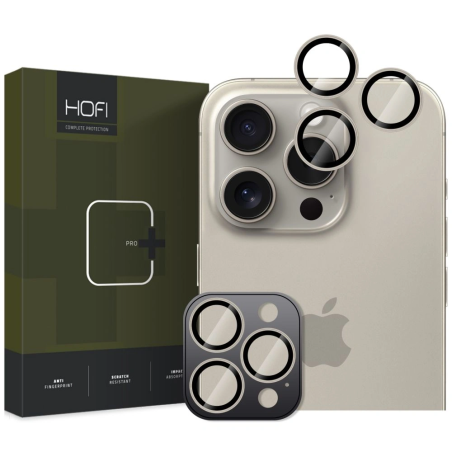 Ochranné sklo na objektiv fotoaparátu Hofi Camring Pro+ Apple iPhone 16 Pro / 16 Pro Max - Natural Titanium