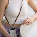 Pouzdro Tech-Protect C10S crossbody pro telefon - walnut brown/titaniu