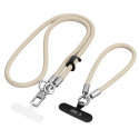 Pouzdro Tech-Protect C10S crossbody/wrist - desert beige/titanium