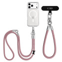 TECH-PROTECT C10S pouzdro crossbody pro mobil – dusty rose/titanium