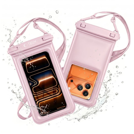 Pouzdro Tech-Protect UWC7 pro 6,9" – růžová