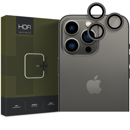 Ochranné sklo na objektiv Hofi Camring Pro+ Apple iPhone 15 Pro/15 Pro Max - černá