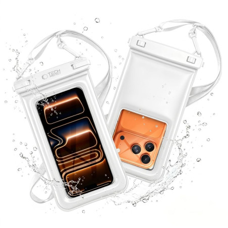 Pouzdro Tech-Protect UWC7 6,9" vodotěsné plovoucí - bílá