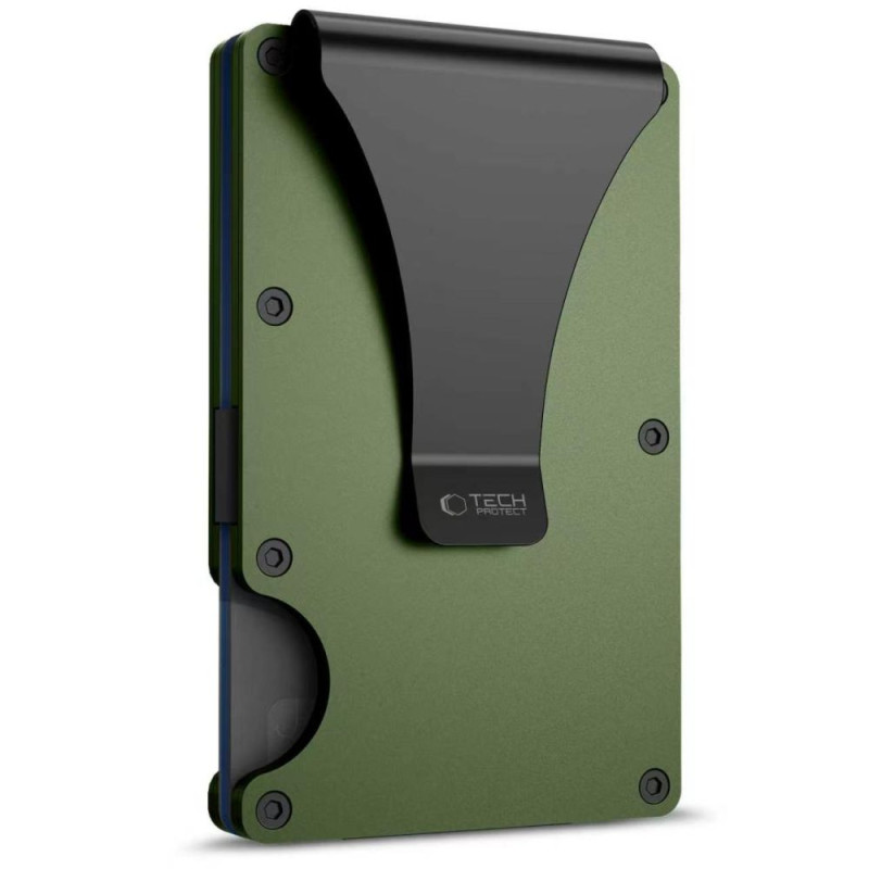 Peněženka Tech-Protect THORN RFID CARD WALLET pro karty - military green