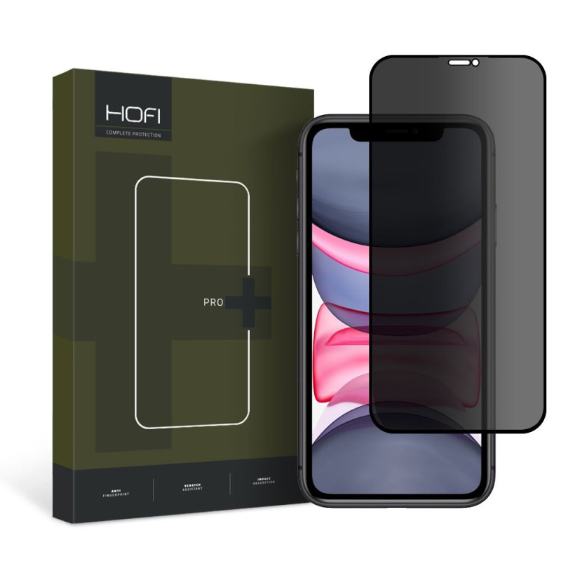 Ochranné sklo s Privacy filtrem Hofi Anti Spy Glass Pro+ pro Apple iPhone 11 / XR