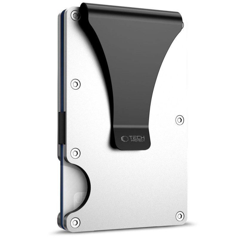 Peněženka Tech-Protect THORN RFID CARD WALLET Steel Silver