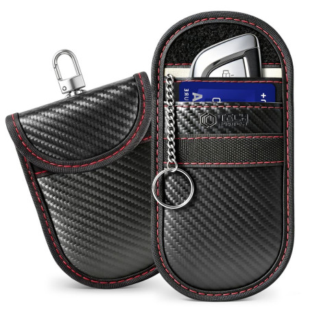 Pouzdro TECH-PROTECT KLR100 RFID - carbon black/red