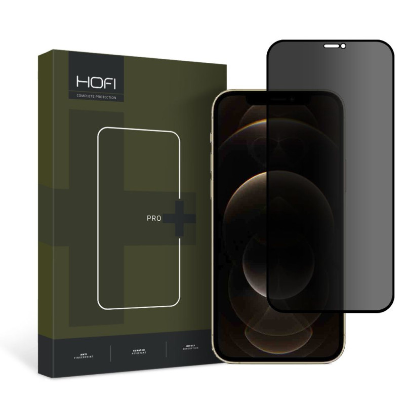 Ochranné sklo s Privacy filtrem Hofi Anti Spy Glass Pro+ pro Apple iPhone 12 / 12 Pro