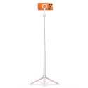 TECH-PROTECT L10S selfie tyč/tripod Bluetooth - růžová/šedá