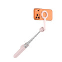 TECH-PROTECT L10S selfie tyč/tripod Bluetooth - růžová/šedá