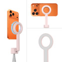 TECH-PROTECT L10S selfie tyč/tripod Bluetooth - růžová/šedá