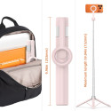 TECH-PROTECT L10S selfie tyč/tripod Bluetooth - růžová/šedá