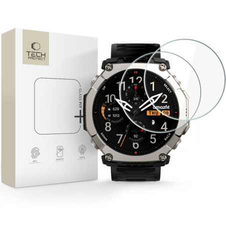 Ochranné sklo Tech-Protect FIT+ 2-pack pro Amazfit T-REX