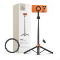 TECH-PROTECT L10S Bluetooth selfie tyč stativ černo-oranžová