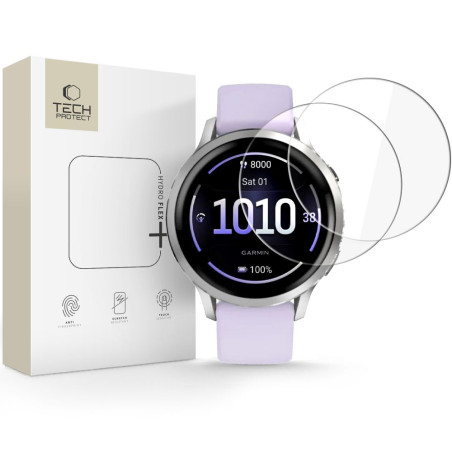 Tech-Protect HYDRO FLEX+ 2-pack pro Garmin Venu 4 41 mm - clear