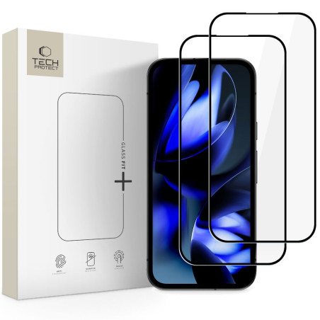 Ochranné sklo Tech-Protect FIT+ Pixel 9A/10A 2-pack black