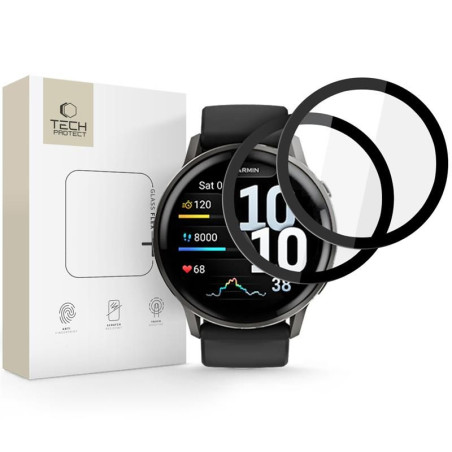 Ochranné sklo Tech-Protect Glass Flex+ pro Garmin Venu 4 (45 mm) - bl