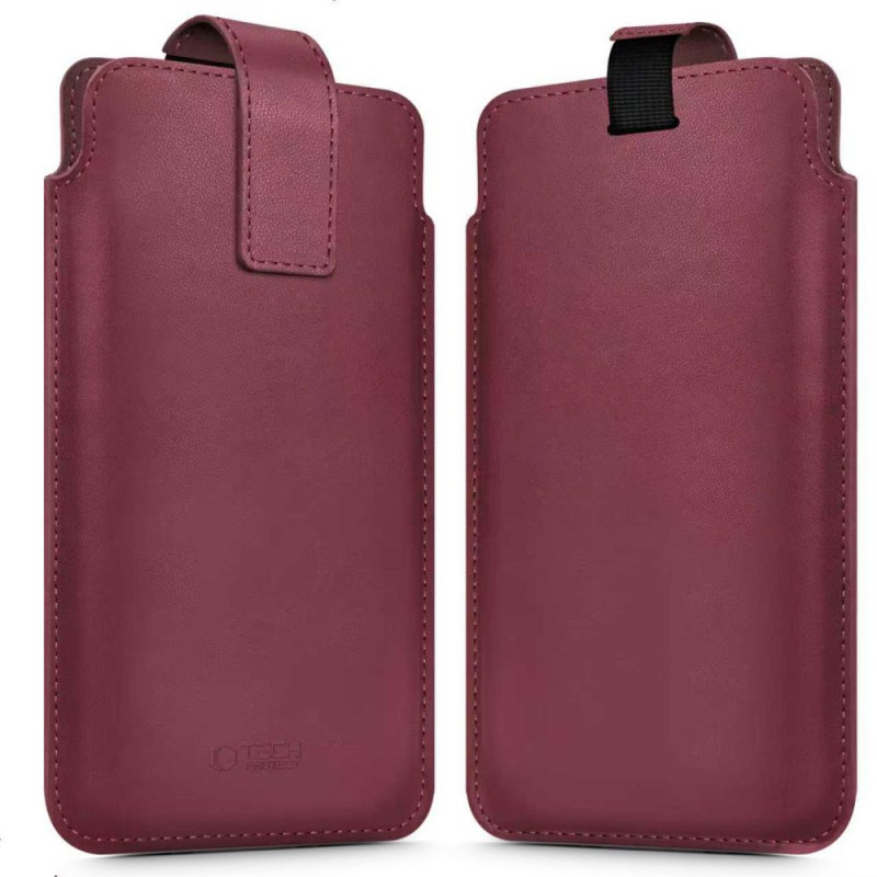 Pouzdro Tech-Protect SM65 pro mobilní telefon 6.0-6.9" - mulberry