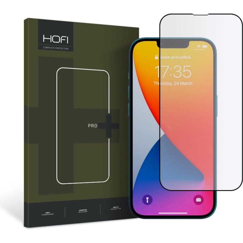 Ochranné tvrzené sklo Hofi Glass Pro+ pro Apple iPhone 14 / 13 / 13 Pro – černé