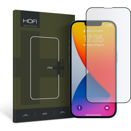 Ochranné tvrzené sklo Hofi Glass Pro+ pro Apple iPhone 14 / 13 / 13 Pro – černé