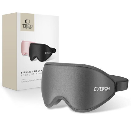 Maska na spaní Tech-Protect EYESHADE SLEEP MASK šedá