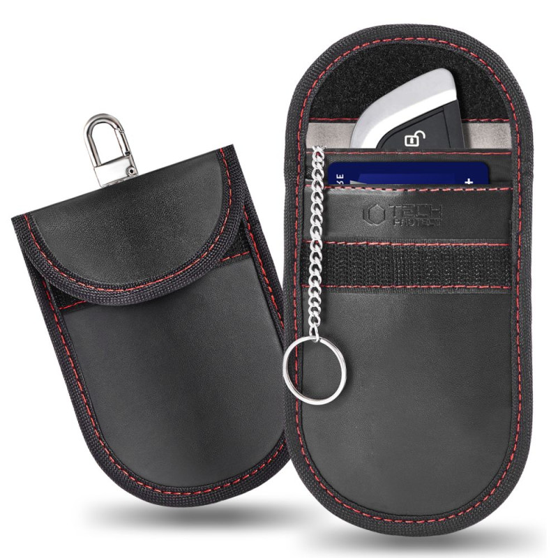 Pouzdro Tech-Protect KLR100 pro klíče - černá/červená