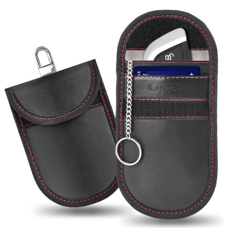 Pouzdro Tech-Protect KLR100 RFID pro klíče – černá/červená