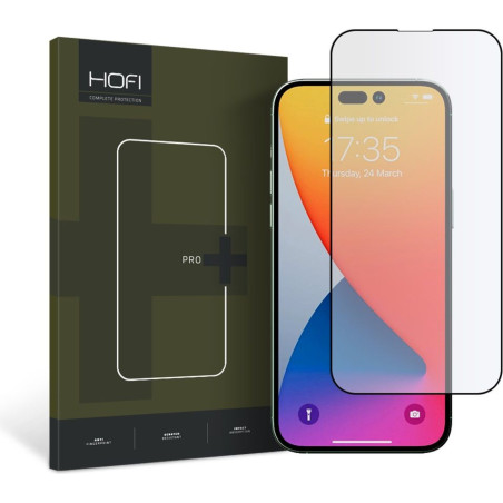 Ochranné tvrzené sklo Hofi Glass Pro+ pro Apple iPhone 14 Pro – černé
