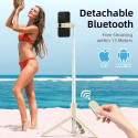 Stativ na selfie TECH-PROTECT L09S Bluetooth - béžová