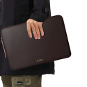 Pouzdro na notebook Tech-Protect FLEECE 13-14" chocolate