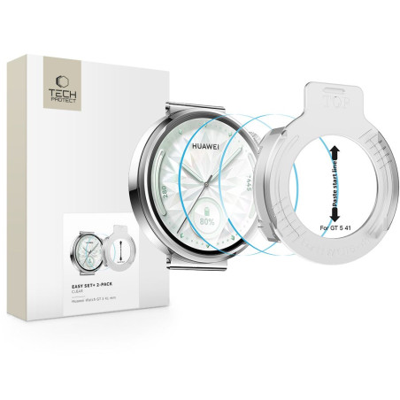 Ochranné sklo Tech-Protect EASY SET+ Huawei Watch GT 5 41 mm clear