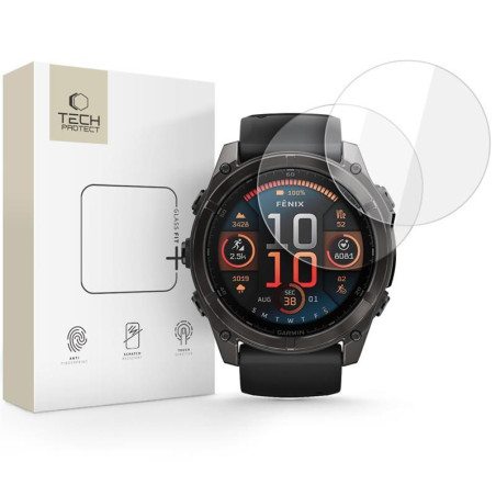 Ochranné sklo Tech-Protect GLASS FIT+ pro Garmin Fenix 8 clear