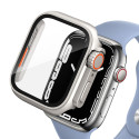 Ochranný kryt Tech-Protect Defense360 pro Apple Watch 7 / 8 / 9 (45 mm) – Titanium / Orange