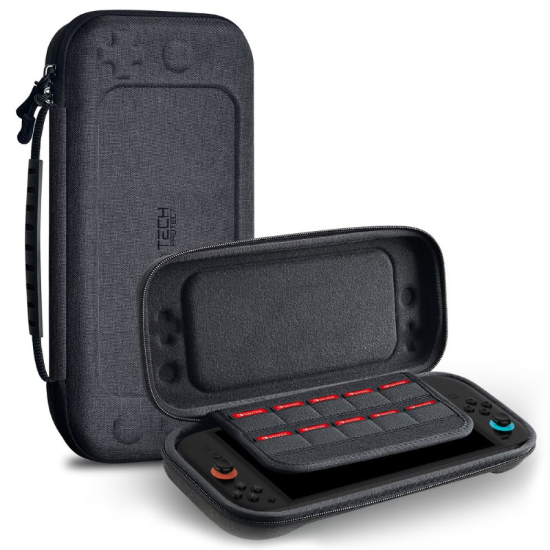 Pouzdro Tech-Protect HARDPOUCH NINTENDO SWITCH 2 pro Nintendo Switch 2 - dark grey