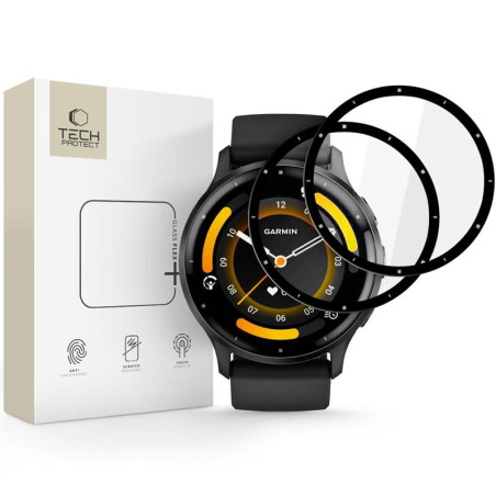 Ochranné sklo Tech-Protect GLASS FLEX+ Garmin Venu 3 2-pack - black
