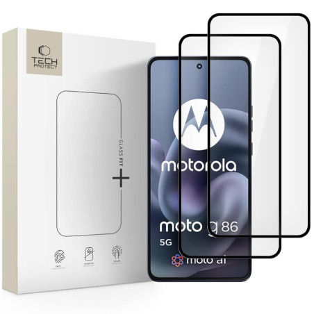 Tech-Protect Glass Fit+ 2-pack pro Motorola MOTO G86 5G - black