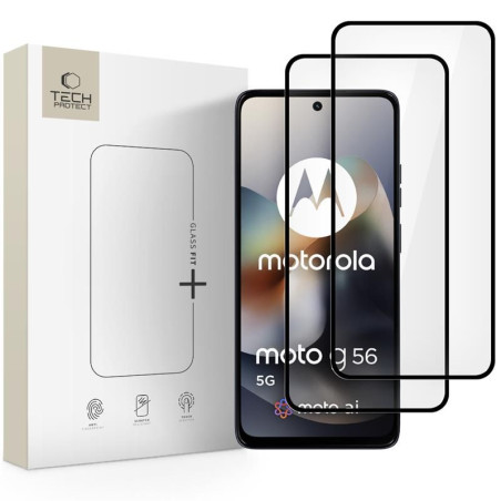 Ochranné sklo Tech-Protect GLASS FIT+ Motorola MOTO G56 5G černé