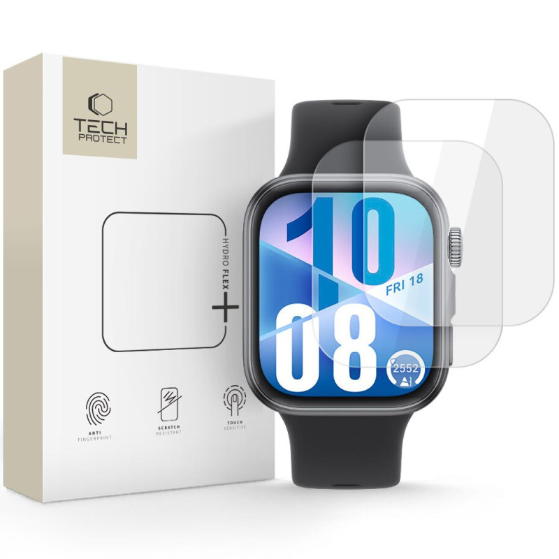 Ochranné hydrogelové sklo Tech-Protect HYDRO FLEX+ pro Huawei Watch Fit 3 / 4 - clear