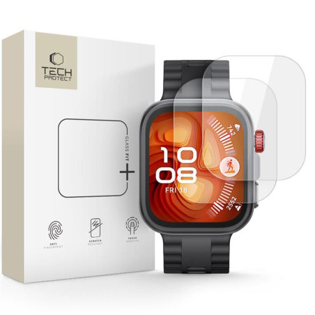 Ochranné sklo Tech-Protect GLASS FIT+ pro Huawei Watch Fit 4 Pro clea