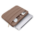 Pouzdro Tech-Protect FLUFFY pro notebook 15–16 - ořechové