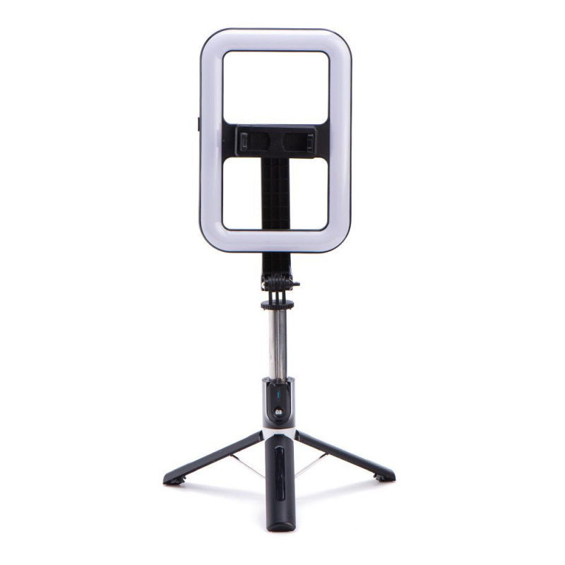 AG PREMIUM 99X Selfie teleskopická tyč se stativem, Bluetooth a LED přisvětlením, černá